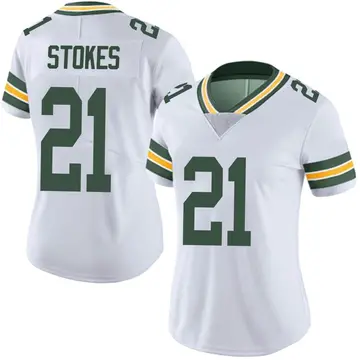 Nike Eric Stokes Women's Limited Green Bay Packers White Vapor Untouchable Jersey