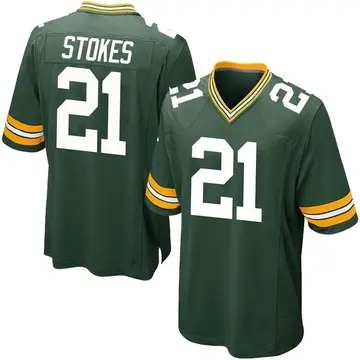 Nike Eric Stokes Youth Game Green Bay Packers Green Team Color Jersey
