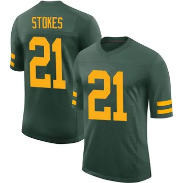 Nike Eric Stokes Youth Limited Green Bay Packers Green Alternate Vapor Jersey