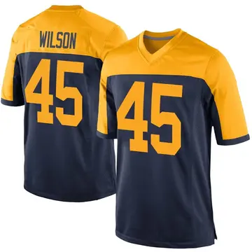Nike Eric Wilson Men's Game Green Bay Packers Navy Alternate Jersey