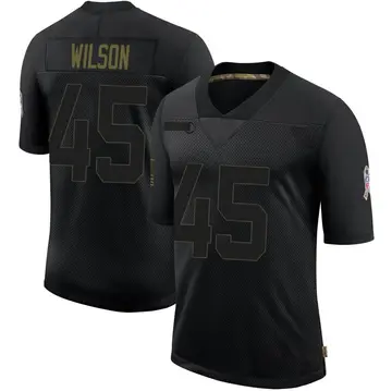 Nike Eric Wilson Men's Limited Green Bay Packers Black 2020 Salute To Service Jersey