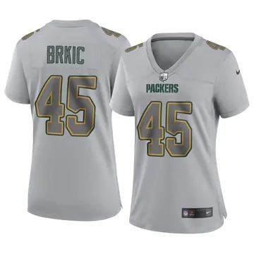 Nike Gabe Brkic Women's Game Green Bay Packers Gray Atmosphere Fashion Jersey