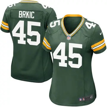 Nike Gabe Brkic Women's Game Green Bay Packers Green Team Color Jersey