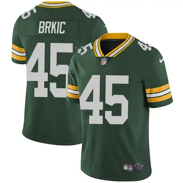 Nike Gabe Brkic Youth Limited Green Bay Packers Green Team Color Vapor Untouchable Jersey