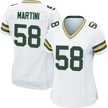 Nike Greer Martini Women's Game Green Bay Packers White Jersey