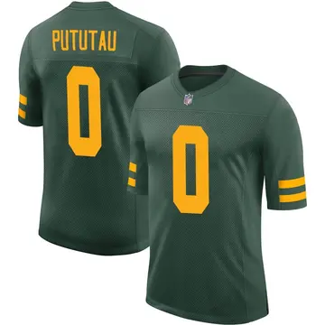 Nike Hauati Pututau Men's Limited Green Bay Packers Green Alternate Vapor Jersey