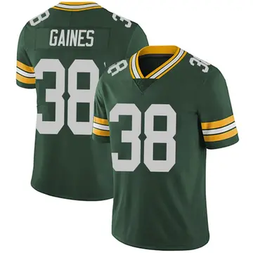 Nike Innis Gaines Men's Limited Green Bay Packers Green Team Color Vapor Untouchable Jersey