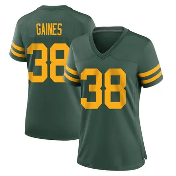 Nike Innis Gaines Women's Game Green Bay Packers Green Alternate Jersey