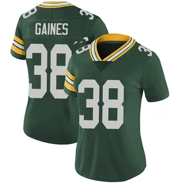 Nike Innis Gaines Women's Limited Green Bay Packers Green Team Color Vapor Untouchable Jersey