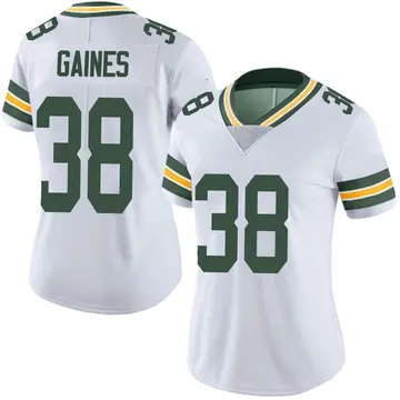 Nike Innis Gaines Women's Limited Green Bay Packers White Vapor Untouchable Jersey