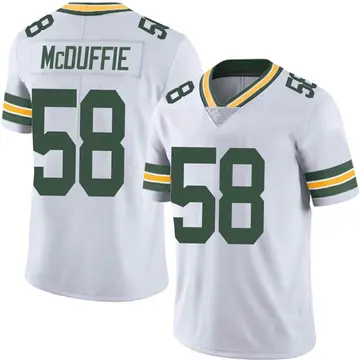 Nike Isaiah McDuffie Men's Limited Green Bay Packers White Vapor Untouchable Jersey