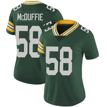Nike Isaiah McDuffie Women's Limited Green Bay Packers Green Team Color Vapor Untouchable Jersey