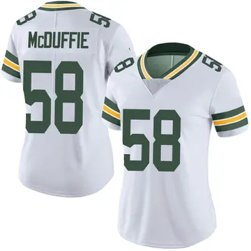 Nike Isaiah McDuffie Women's Limited Green Bay Packers White Vapor Untouchable Jersey