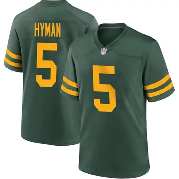 Nike Ishmael Hyman Men's Game Green Bay Packers Green Alternate Jersey