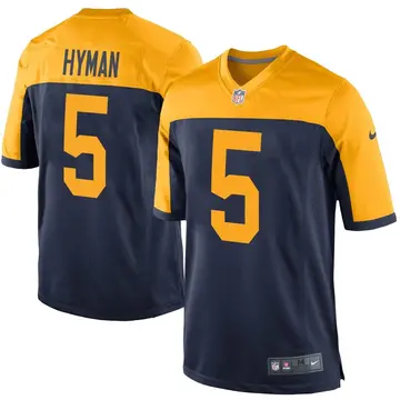 Nike Ishmael Hyman Youth Game Green Bay Packers Navy Alternate Jersey