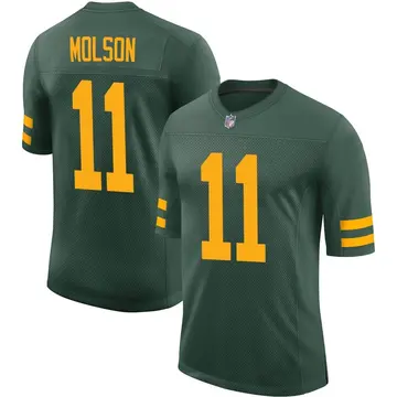 Nike JJ Molson Men's Limited Green Bay Packers Green Alternate Vapor Jersey