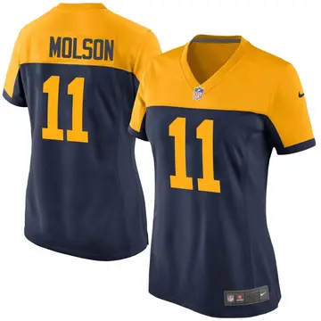 Nike JJ Molson Women's Game Green Bay Packers Navy Alternate Jersey