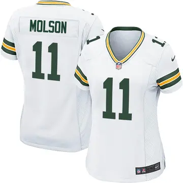 Nike JJ Molson Women's Game Green Bay Packers White Jersey