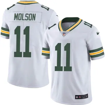 Nike JJ Molson Youth Limited Green Bay Packers White Vapor Untouchable Jersey