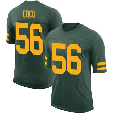 Nike Jack Coco Men's Limited Green Bay Packers Green Alternate Vapor Jersey
