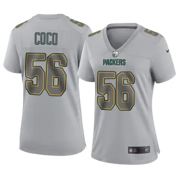 Nike Jack Coco Women's Game Green Bay Packers Gray Atmosphere Fashion Jersey