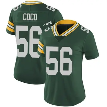 Nike Jack Coco Women's Limited Green Bay Packers Green Team Color Vapor Untouchable Jersey