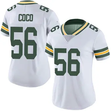 Nike Jack Coco Women's Limited Green Bay Packers White Vapor Untouchable Jersey