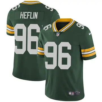 Nike Jack Heflin Men's Limited Green Bay Packers Green Team Color Vapor Untouchable Jersey