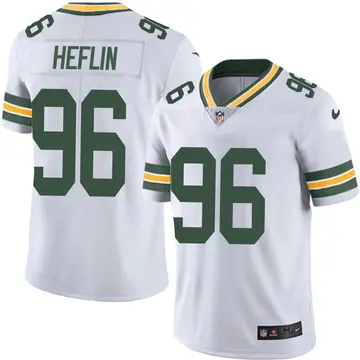 Nike Jack Heflin Men's Limited Green Bay Packers White Vapor Untouchable Jersey