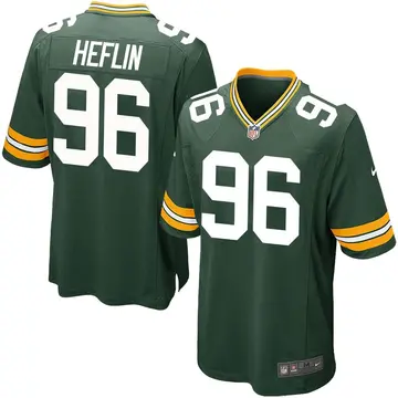 Nike Jack Heflin Youth Game Green Bay Packers Green Team Color Jersey