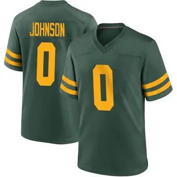 Nike Jahmir Johnson Men's Game Green Bay Packers Green Alternate Jersey