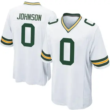 Nike Jahmir Johnson Men's Game Green Bay Packers White Jersey