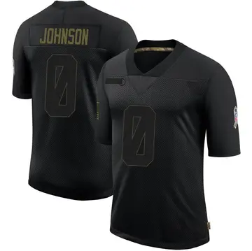 Nike Jahmir Johnson Men's Limited Green Bay Packers Black 2020 Salute To Service Jersey