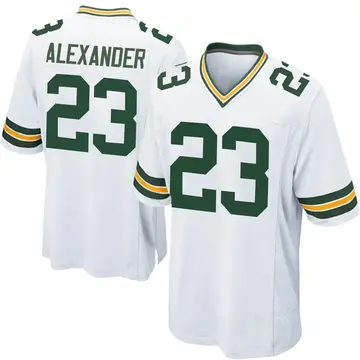 Nike Jaire Alexander Youth Game Green Bay Packers White Jersey