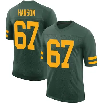 Nike Jake Hanson Men's Limited Green Bay Packers Green Alternate Vapor Jersey