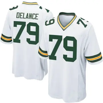 Nike Jean Delance Men's Game Green Bay Packers White Jersey