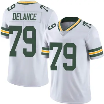 Nike Jean Delance Men's Limited Green Bay Packers White Vapor Untouchable Jersey