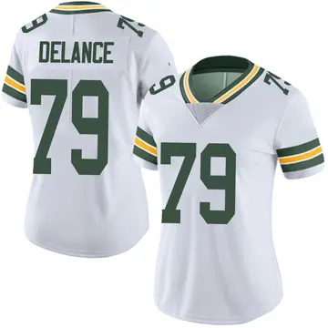 Nike Jean Delance Women's Limited Green Bay Packers White Vapor Untouchable Jersey