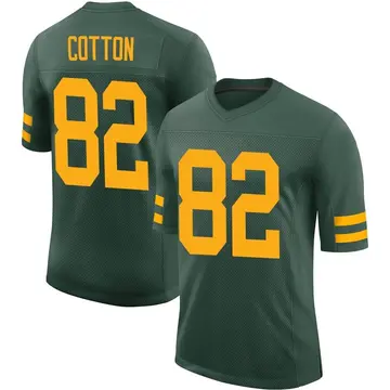 Nike Jeff Cotton Men's Limited Green Bay Packers Green Alternate Vapor Jersey