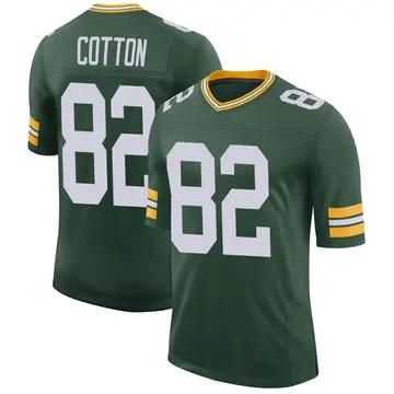 Nike Jeff Cotton Men's Limited Green Bay Packers Green Classic Jersey