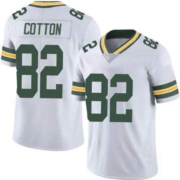 Nike Jeff Cotton Men's Limited Green Bay Packers White Vapor Untouchable Jersey