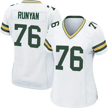 Nike Jon Runyan Women's Game Green Bay Packers White Jersey
