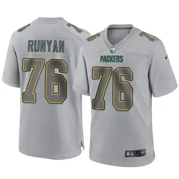 Nike Jon Runyan Youth Game Green Bay Packers Gray Atmosphere Fashion Jersey