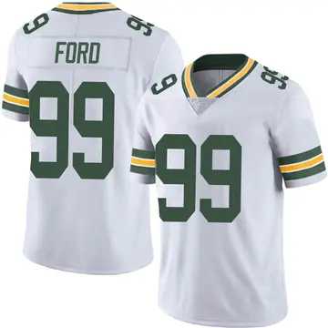 Nike Jonathan Ford Men's Limited Green Bay Packers White Vapor Untouchable Jersey