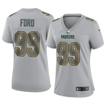 Nike Jonathan Ford Women's Game Green Bay Packers Gray Atmosphere Fashion Jersey
