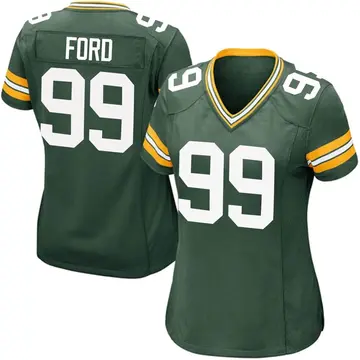 Nike Jonathan Ford Women's Game Green Bay Packers Green Team Color Jersey