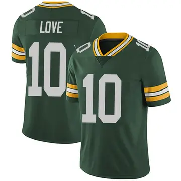 Nike Jordan Love Men's Limited Green Bay Packers Green Team Color Vapor Untouchable Jersey