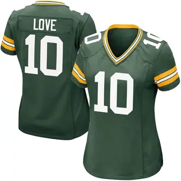 Nike Jordan Love Women's Game Green Bay Packers Green Team Color Jersey