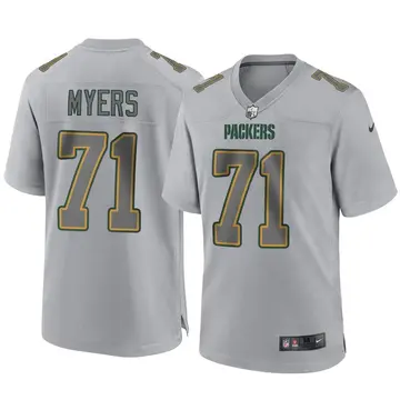 Nike Josh Myers Men's Game Green Bay Packers Gray Atmosphere Fashion Jersey