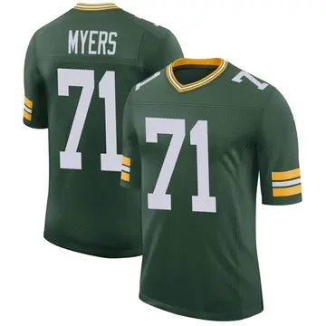 Nike Josh Myers Men's Limited Green Bay Packers Green Classic Jersey
